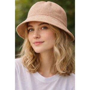 Y2K Gap Blush Pink Bucket Hat Womens OS Summer Sun Hat Visor